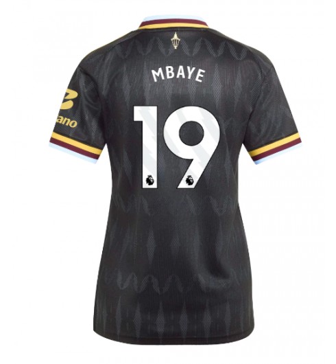 Aston Villa Ibrahim Mbaye #19 Bortedrakt Dame 2026-27 Korte ermer Aston Villa Ibrahim Mbaye #19 Bortedrakt Dame 2026-27 Korte ermer